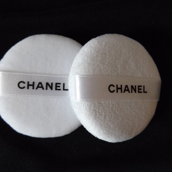 Chanel - Lot of 2 - Powder Puffs - For Face - White - New (without box) - Picture 1 of 5